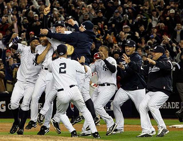 The Yankees won the first championship of this decade and they won the last one. In between, years of frustration and failure led to titanic changes, but on a November night in the Bronx, all of that was forgotten. The 2009 postseason cemented the clutch reputation of Derek Jeter and the reminded us of the invincibility of Mariano Rivera but also made a hero out of A-Rod, who erased years of postseason struggles with six home runs and 18 RBIâs and a .356 average. Add in Sabathiaâs pitching, Damonâs âdouble-stealâ and Matsuiâs Game 6 heroics and the Yankees brought title #27 to the Bronx. And, as per the custom, the team and its fans celebrated with a ticker tape parade.- Peter Trinkle